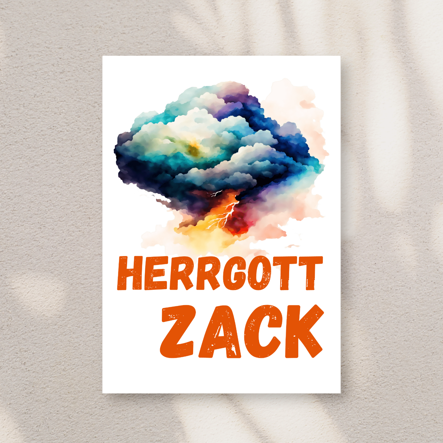 Herrgottzack - Schwäbische Postkarte A6