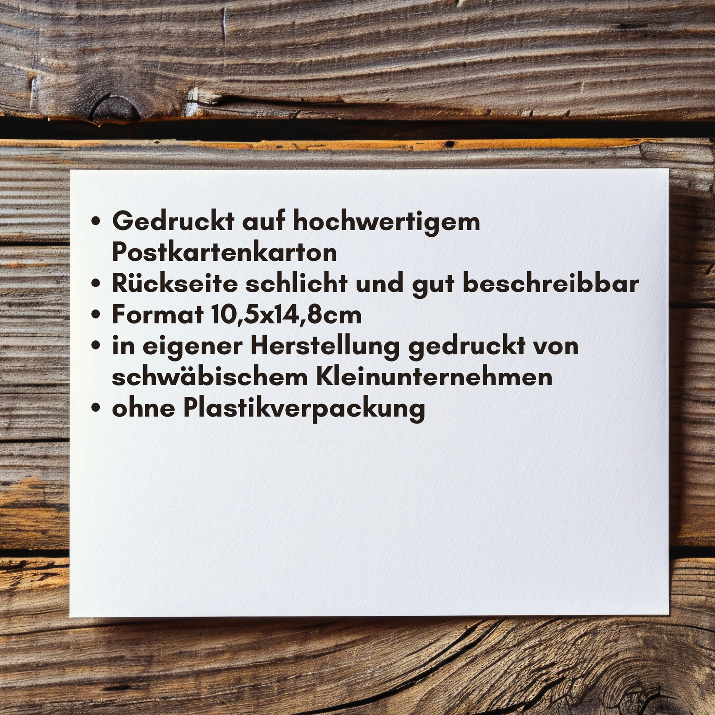Oh Herr schmeiß Hirn ra - Schwäbische Postkarte A6