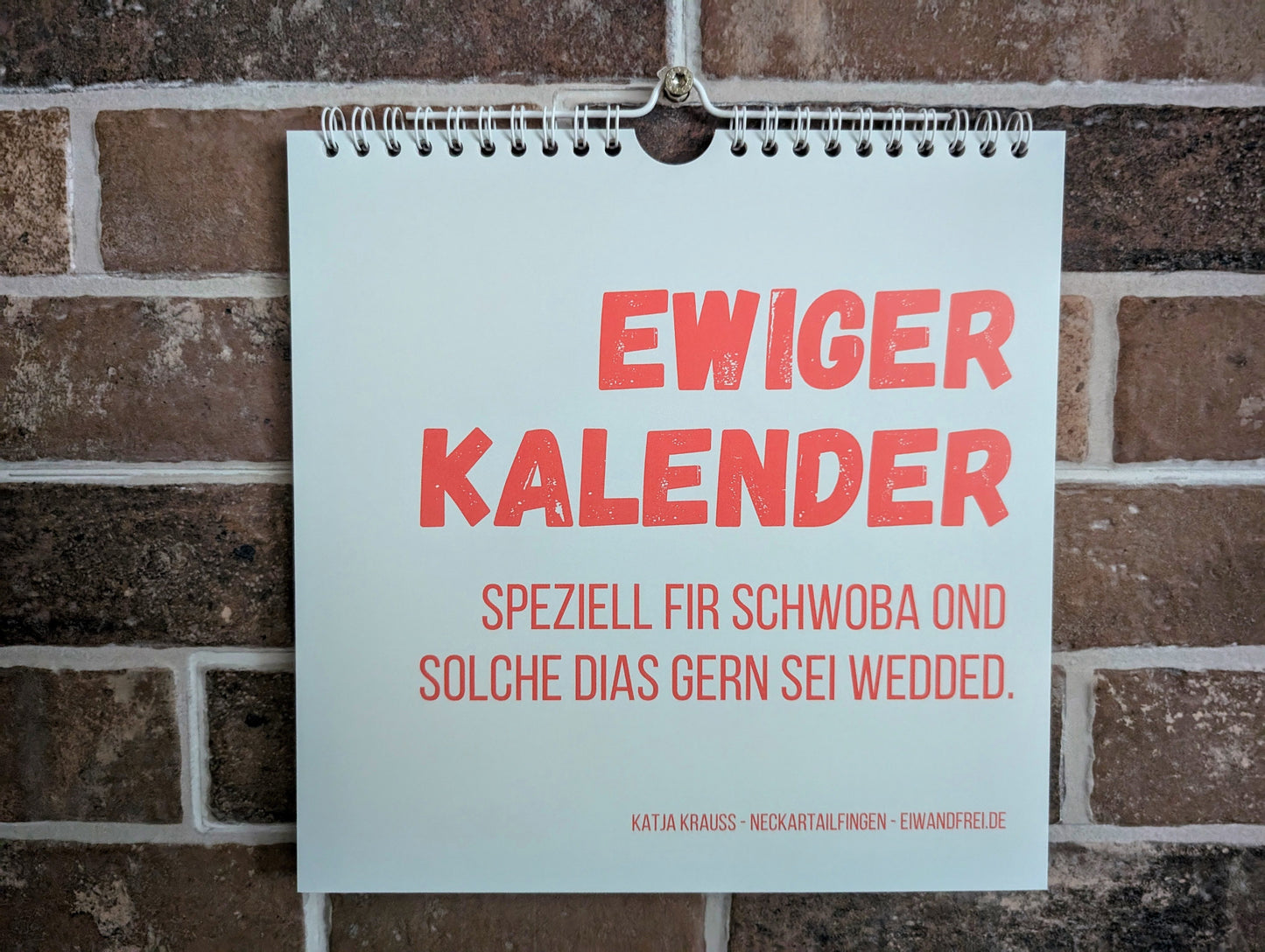 Schwäbischer Kalender - Wandkalender mit schwäbischen Sprüchen - quadrat