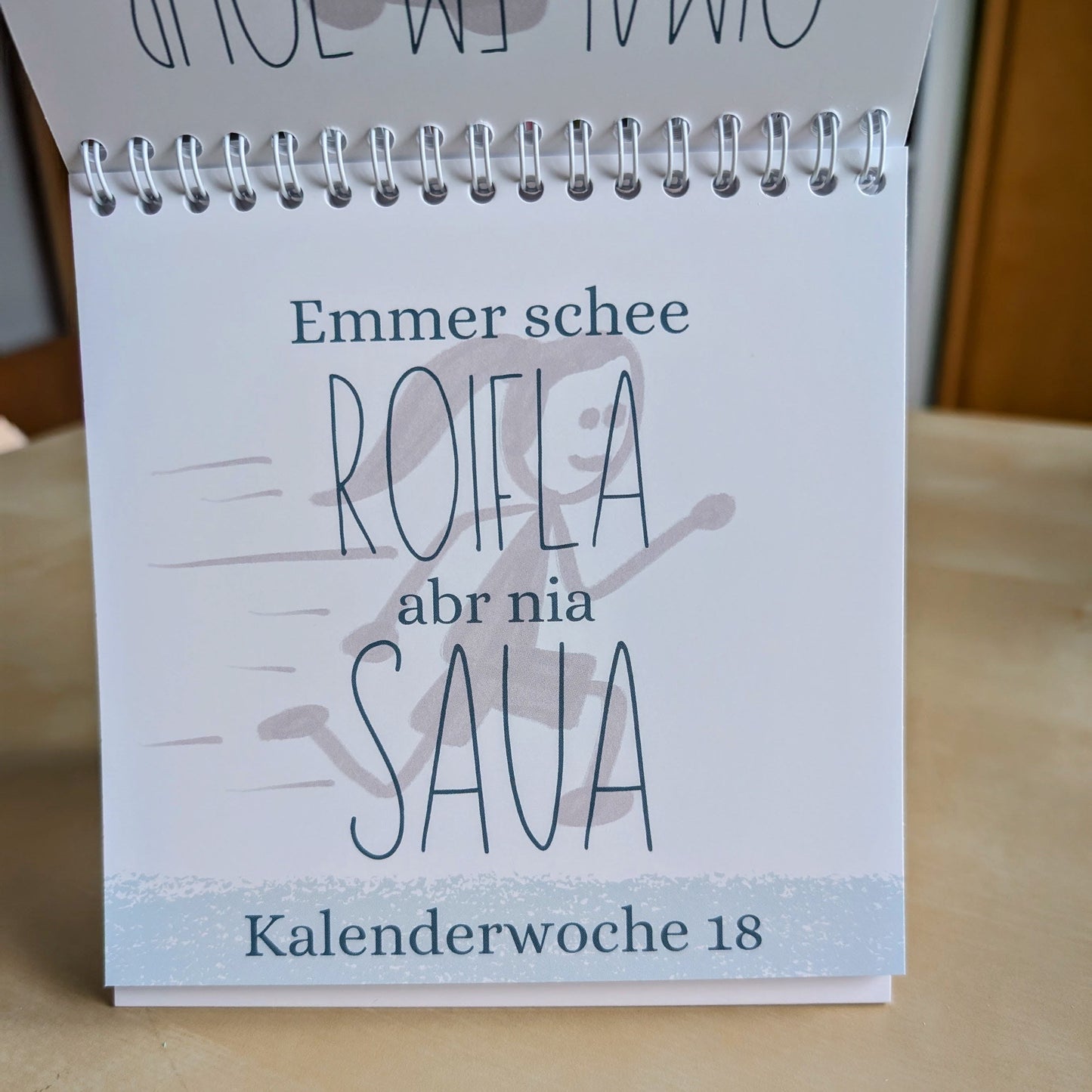 Schwäbischer Kalender - 53 Wochen - Wochenkalender, Tischkalnder mit schwäbischem Sprüchen undatiert