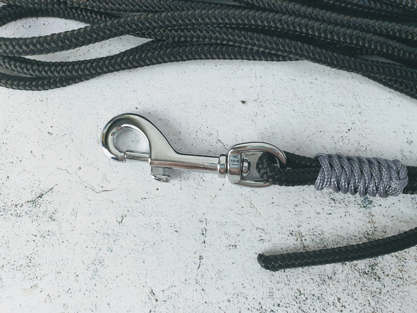 Schleppleine aus 10mm Seil für mittelgroße bis große Hunde