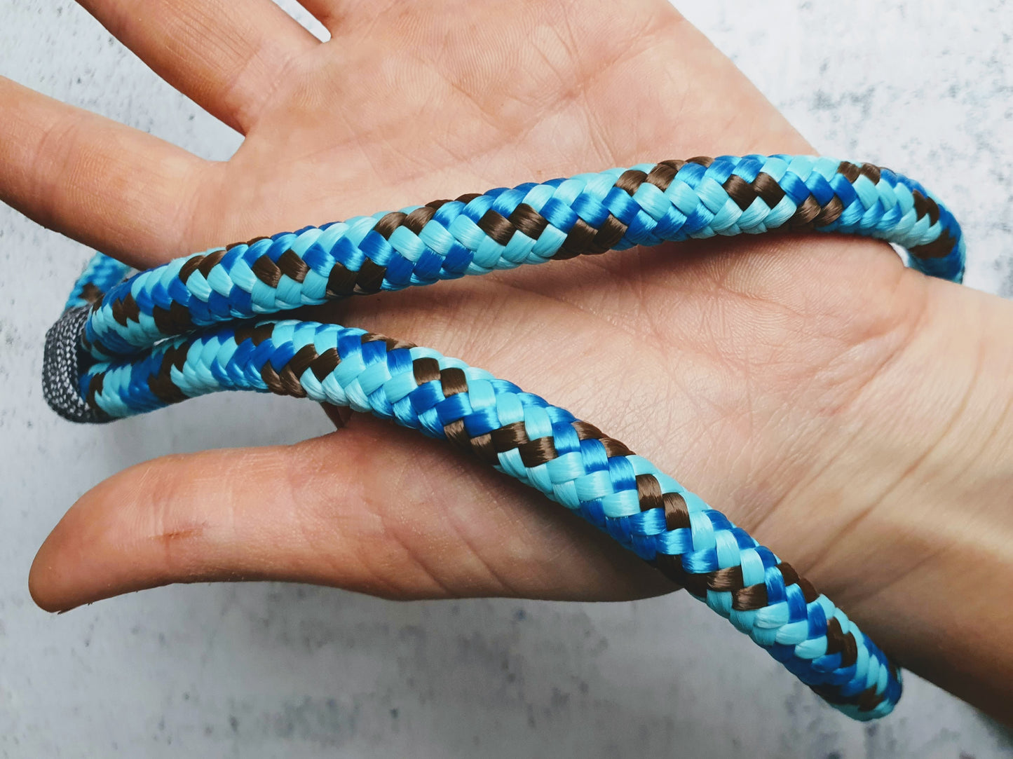 Schleppleine aus 10mm Seil für mittelgroße bis große Hunde