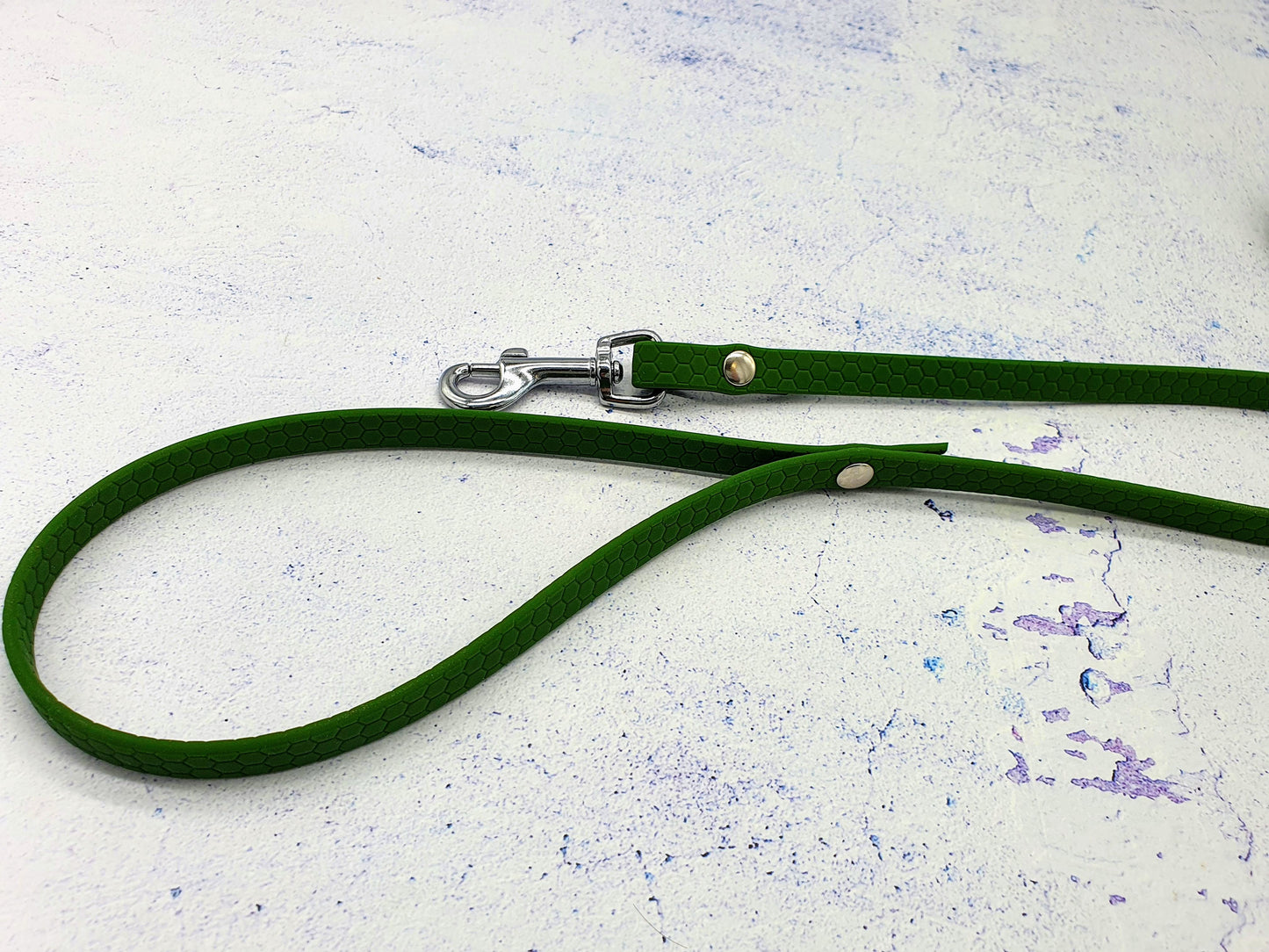 Führleine mit Handschlaufe aus 10mm Hexa Gurtband für kleine Hunde und Welpen