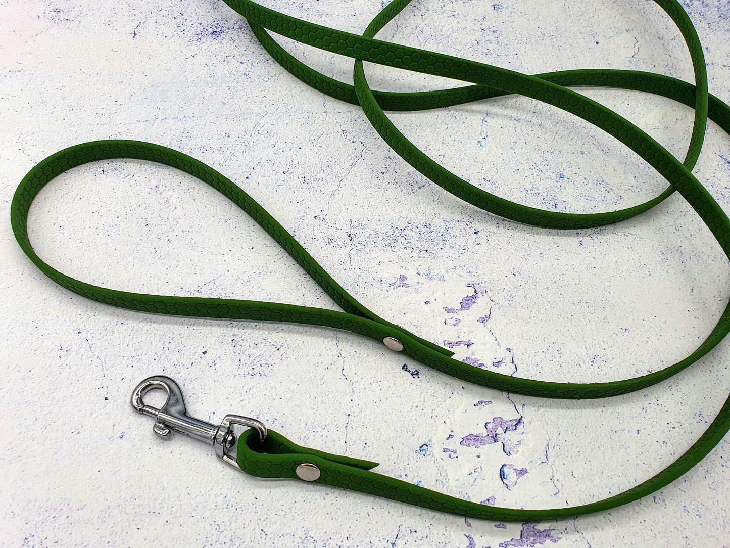 Führleine mit Handschlaufe aus 10mm Hexa Gurtband für kleine Hunde und Welpen