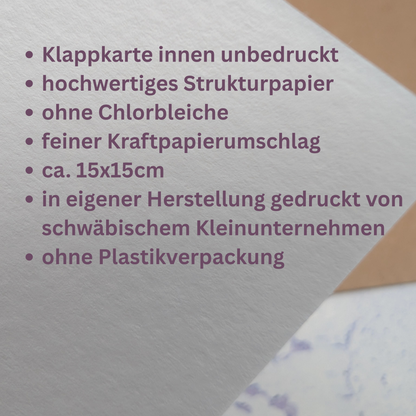 Weihnachtskarte - Schwäbische Grußkarte Warsch du au brav?