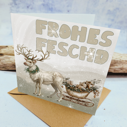 Weihnachtskarte - Schwäbische Grußkarte Frohes Feschd