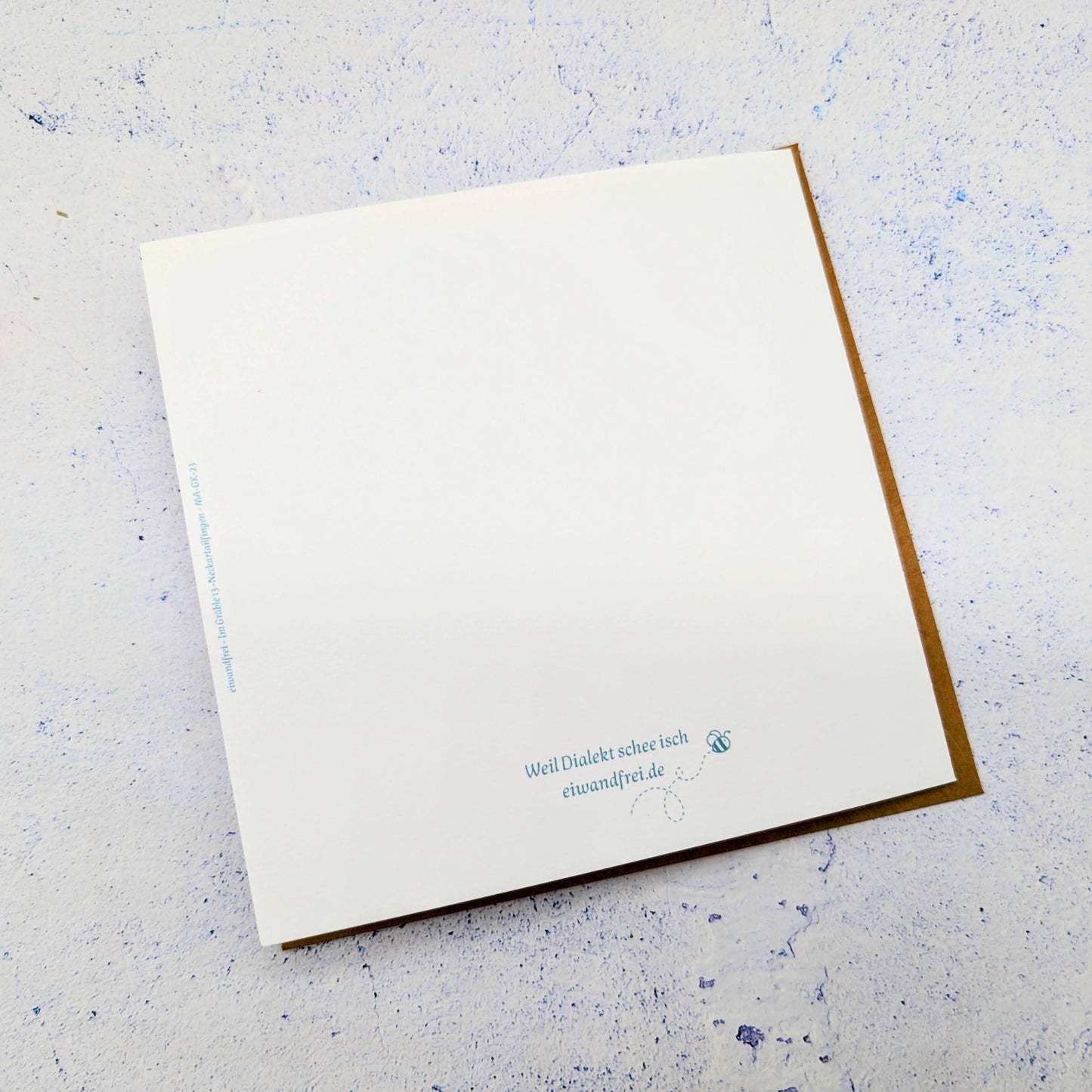 Weihnachtskarte - Schwäbische Grußkarte Warsch du au brav?